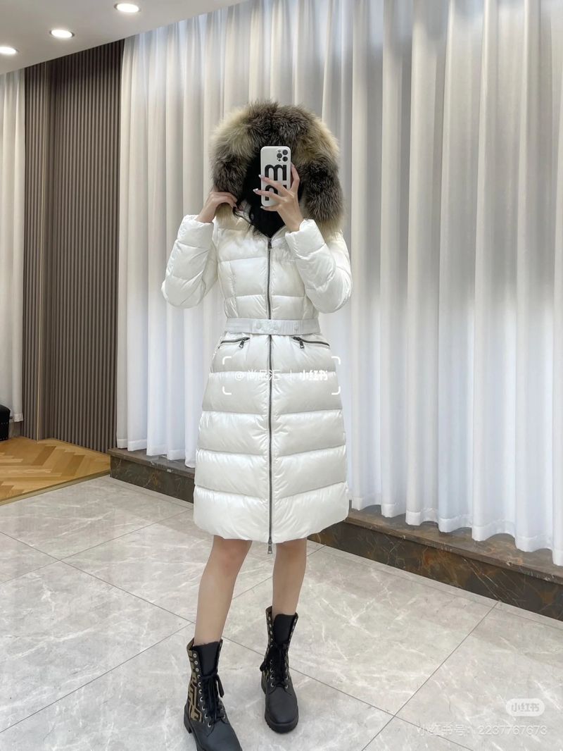몽클레르 퍼 트리밍 후드 롱 다운 코트 - 라코스테 패딩 레플 참고 이미지